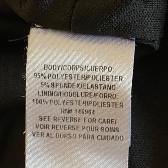 Julia Jordan Black Flutter Sleeve Stretch Jersey Wide Leg Jumpsuit Sz 12 - Picture 13 of 16